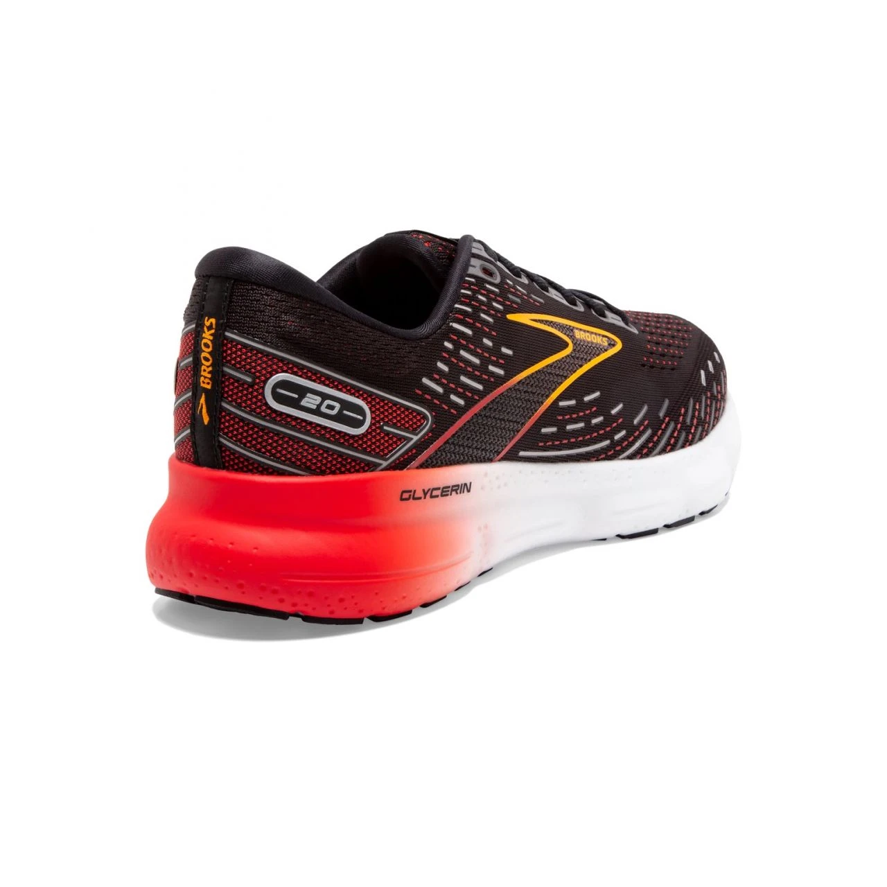 BROOKS GLYCERIN 20 NOIRE ET ROUGE Chaussures De Running 1 BROOKS GLYCERIN 20 NOIRE ET ROUGE Chaussures De Running
