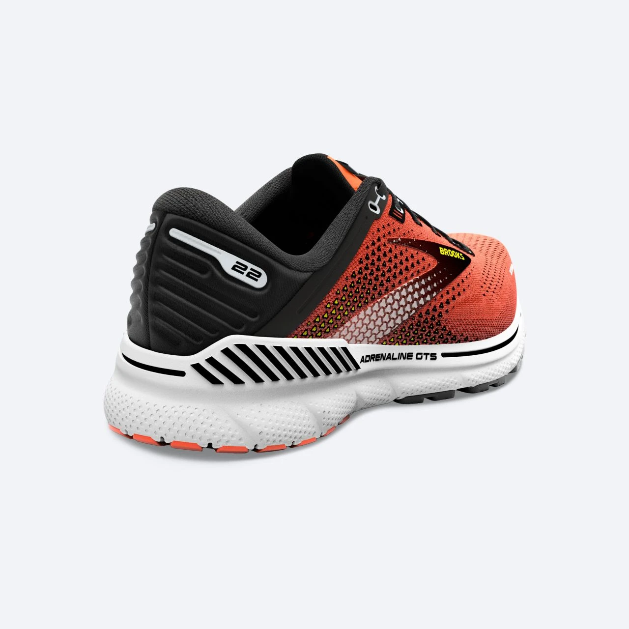 BROOKS ADRENALINE GTS 22 ORANGE ET NOIRE Chaussures De Running Brooks 1 BROOKS ADRENALINE GTS 22 ORANGE ET NOIRE Chaussures De Running Brooks