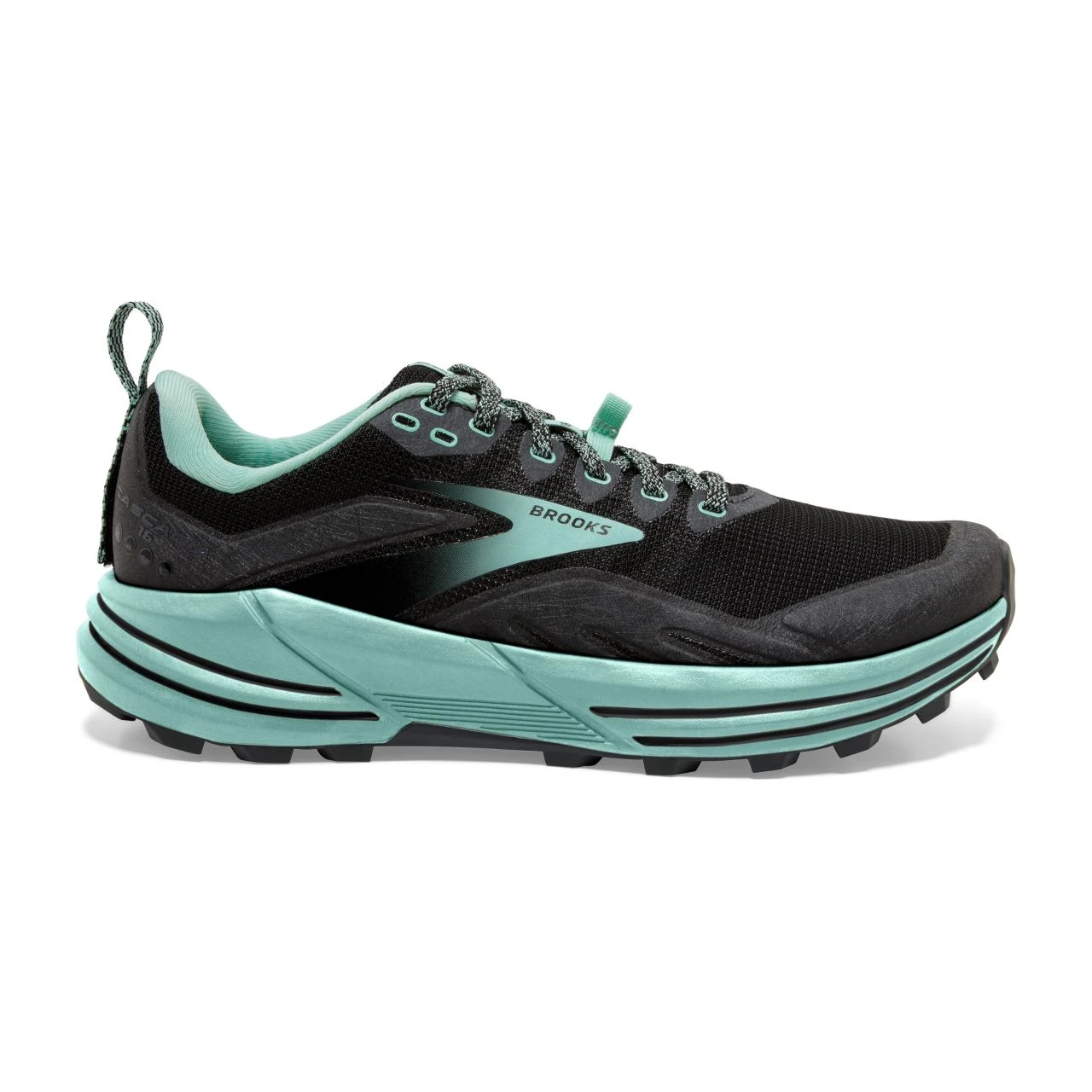 BROOKS CASCADIA 16 NOIRE ET YUCA Chaussures De Trail 2 BROOKS CASCADIA 16 NOIRE ET YUCA Chaussures De Trail – Image 2