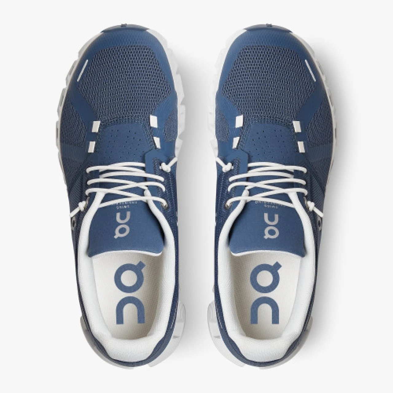 ON RUNNING CLOUD 5 DENIM ET WHITE Chaussures De Running – Image 2