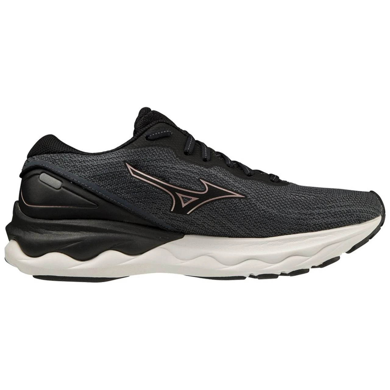 MIZUNO WAVE SKYRISE 3 BLACK ET ROSE Chaussures De Running 2 MIZUNO WAVE SKYRISE 3 BLACK ET ROSE Chaussures De Running – Image 2