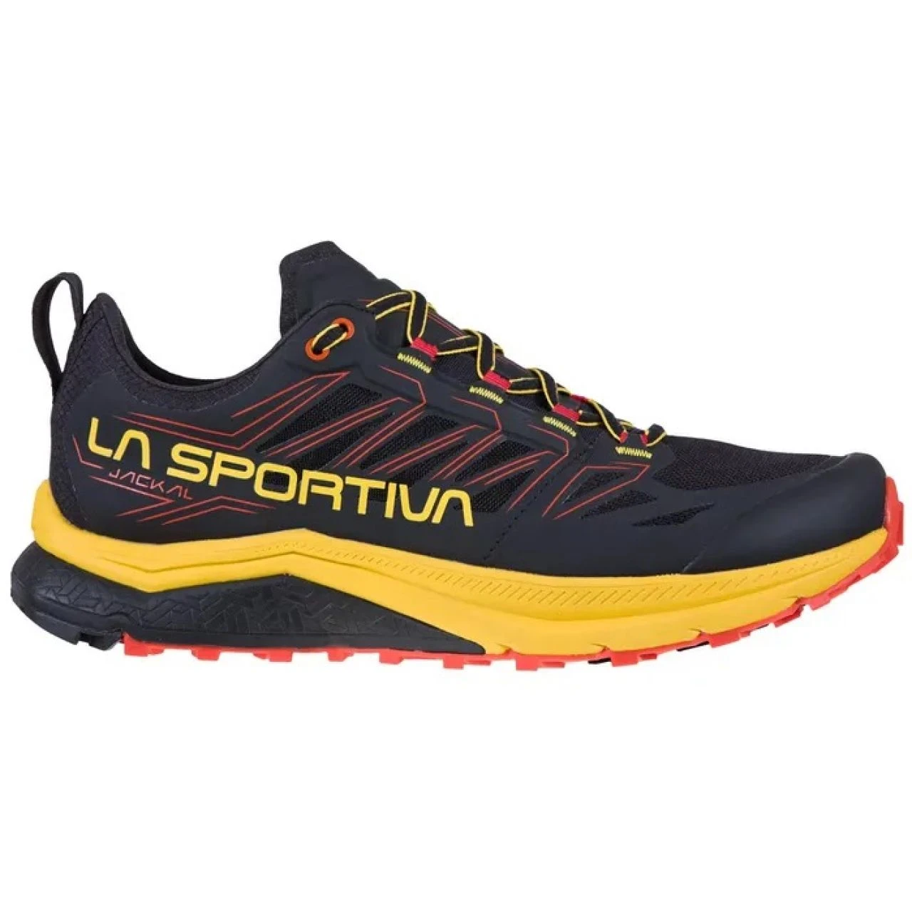 LA SPORTIVA JACKAL NOIRE ET JAUNE Chaussure De Trail – Image 3