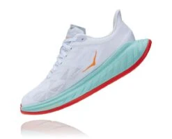 HOKA CARBON X 2 WHITE BLAZING ORANGE Chaussures De Running -Detente Chaussures Boutique 4 24919 88 HOKA CARBON X 2 WHITE BLAZING ORANGE Chaussures de running