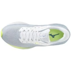 MIZUNO WAVE SKYRISE 3 BLANCHE ET NEO LIME Chaussures De Running -Detente Chaussures Boutique 4 25552 51 MIZUNO WAVE SKYRISE 3 BLANCHE ET NEO LIME Chaussures de running