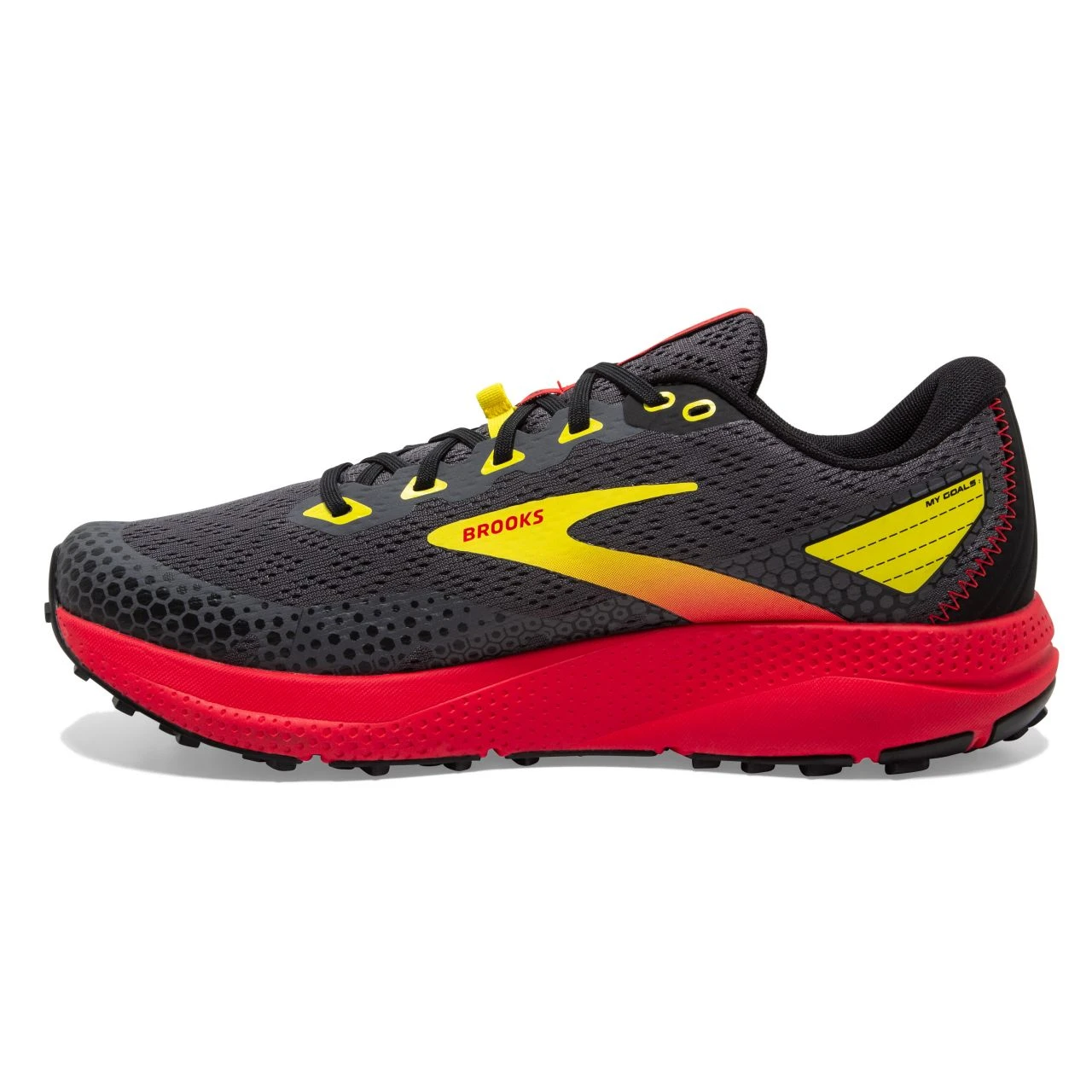 BROOKS DIVIDE 3 NOIRE ET ROUGE Chaussures De Trail 3 BROOKS DIVIDE 3 NOIRE ET ROUGE Chaussures De Trail – Image 3