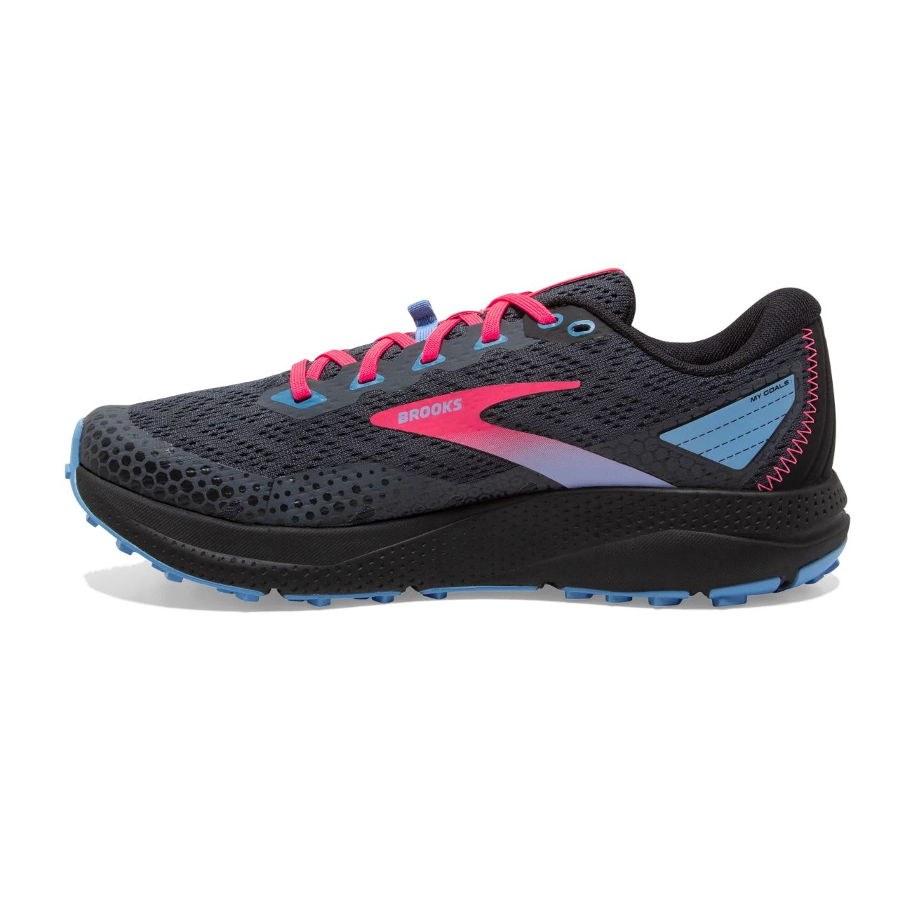 BROOKS DIVIDE 3 NOIRE ET DIVA PINK Chaussures De Trail – Image 3