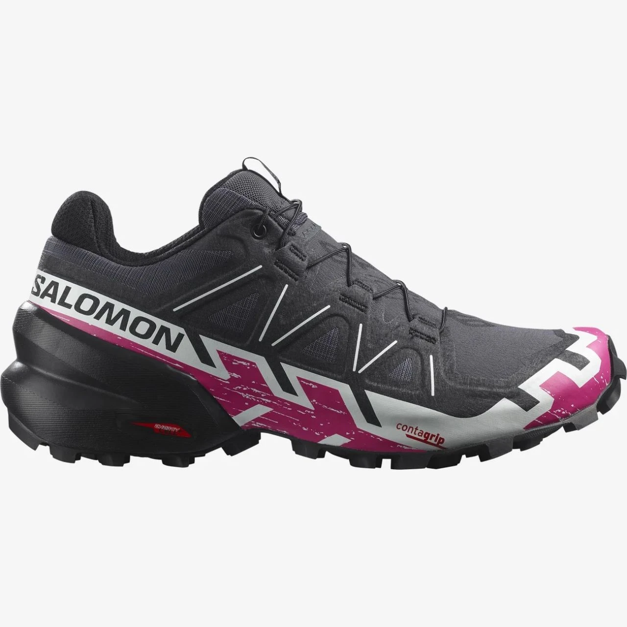 SALOMON SPEEDCROSS 6 EBONY ET VERY BERRY Chaussures De Trail – Image 3