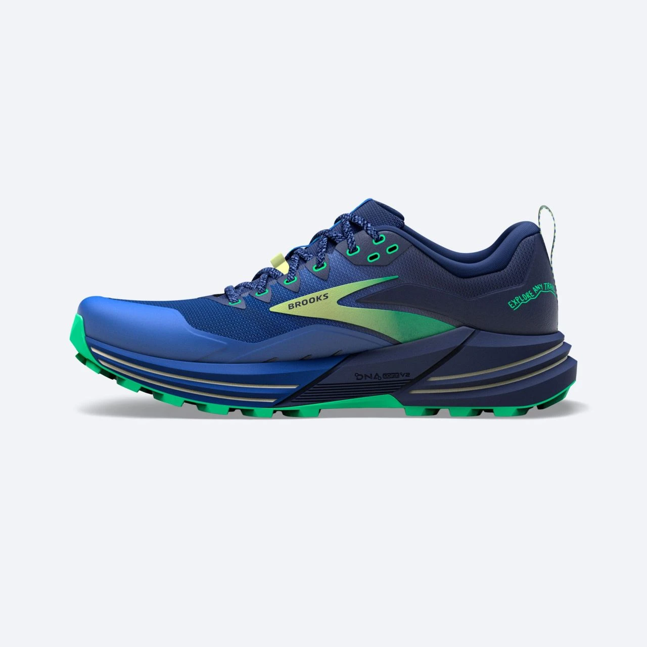 BROOKS CASCADIA 16 SURF THE WEB ET GREEN Chaussures De Trail – Image 3
