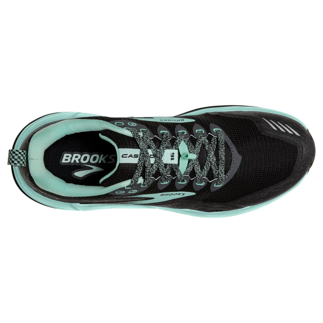 BROOKS CASCADIA 16 NOIRE ET YUCA Chaussures De Trail 4 BROOKS CASCADIA 16 NOIRE ET YUCA Chaussures De Trail – Image 4