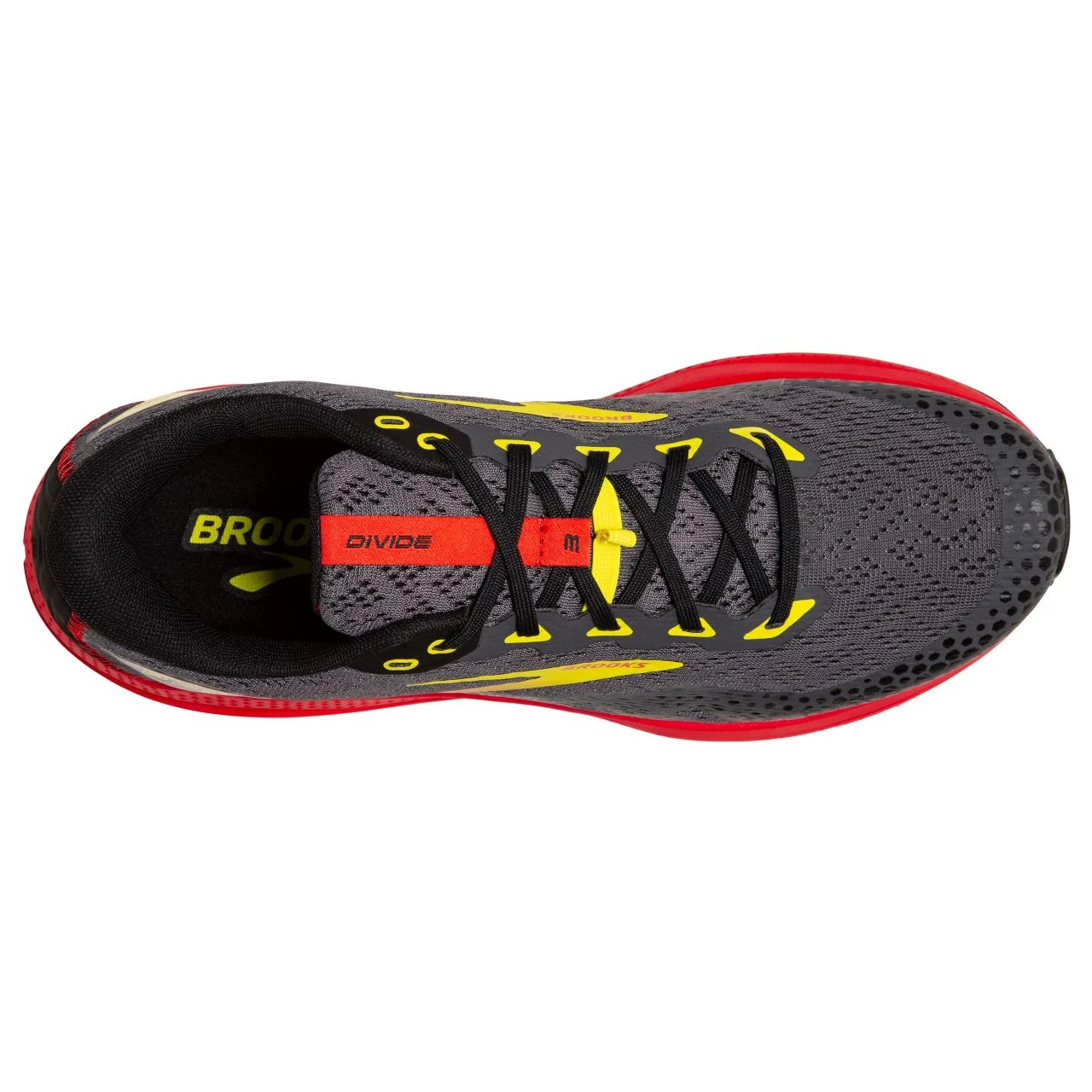 BROOKS DIVIDE 3 NOIRE ET ROUGE Chaussures De Trail 4 BROOKS DIVIDE 3 NOIRE ET ROUGE Chaussures De Trail – Image 4